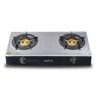 Sanford 2 burner Stainless steel Gas Stove Silver