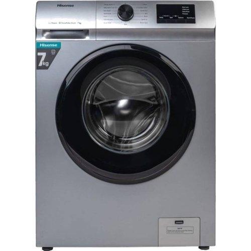 Hisense 7 KG Front Load Washing Machine, 6 Programs, Grey.
