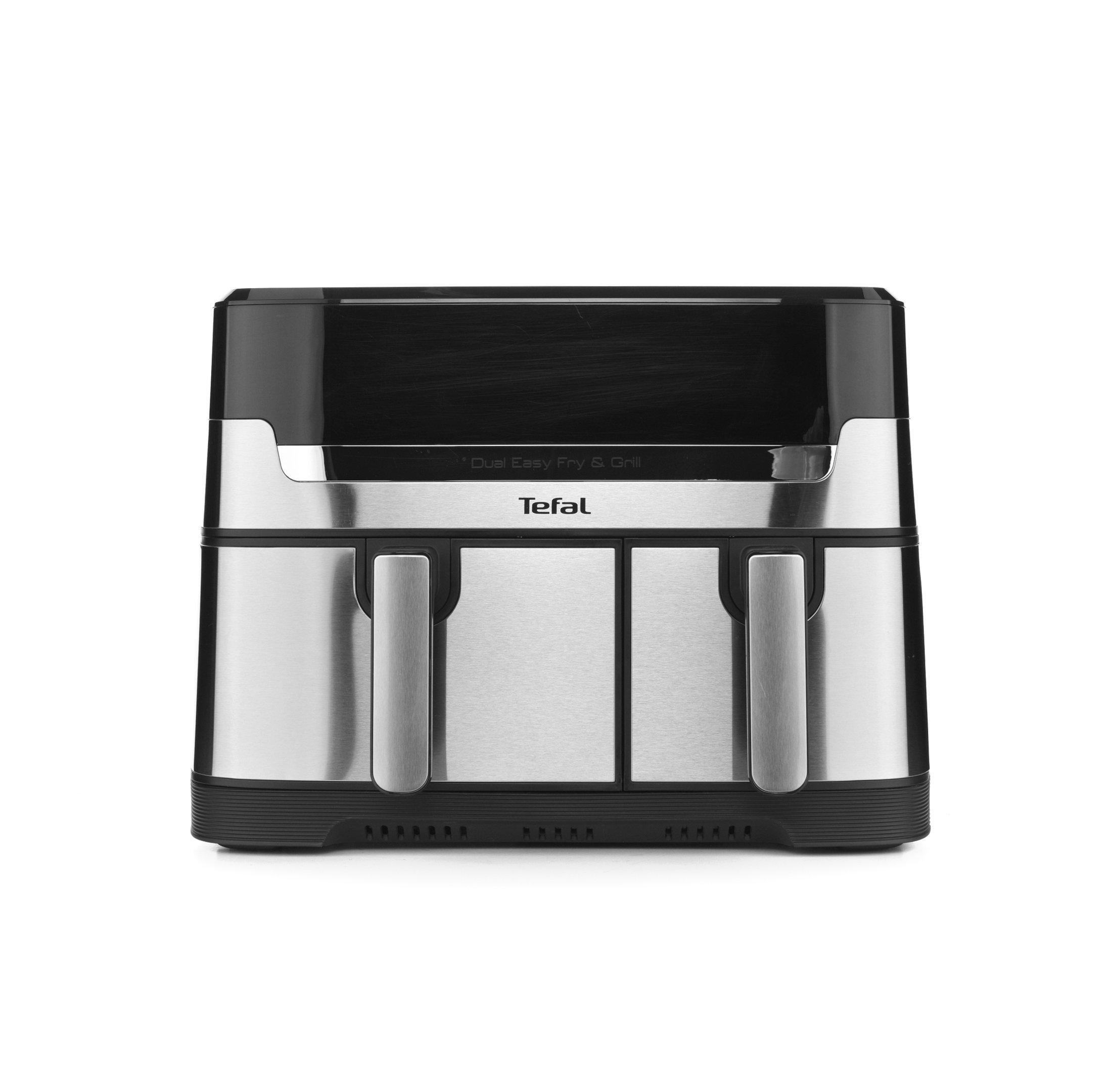 Tefal Dual Easy Fry & Grill, 8.3L, 2600W, Dual Drawers, Stainless Steel ...