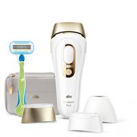 Braun Silk Pro 5  for Women and Men with 4 Extras, White & Gold.