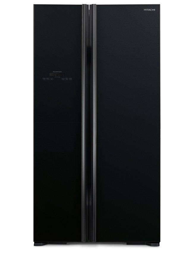 hitachi Hitachi r-s800ps0 Gbk 21cu.ft R-S800PS0 GBK, Color: Glass Black, Energy Efficiency Class: C, Made In: Thailand, Net Total Capacity: 21 Cu.ft, Product Type: Side By Side Refrigerator, Voltage: 220V, Warranty Compressor: 10 Years, Inverter Compressor: Yes, No, Side By Side, 72 cm, No, 177.5 CM, Defrost System,