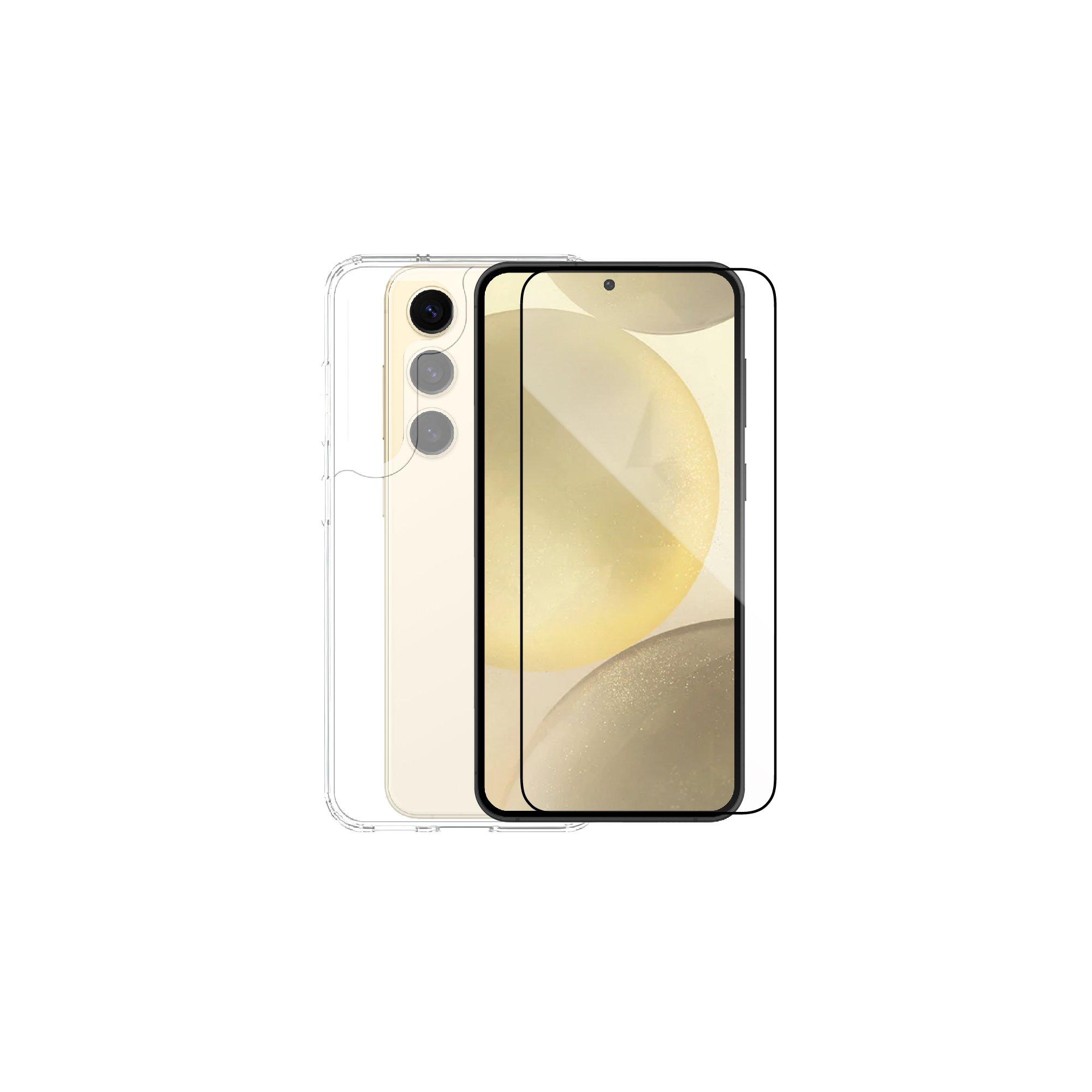 Smartix IGUARD Galaxy S24 Glass Screen Protector +Back Cover Clear ...