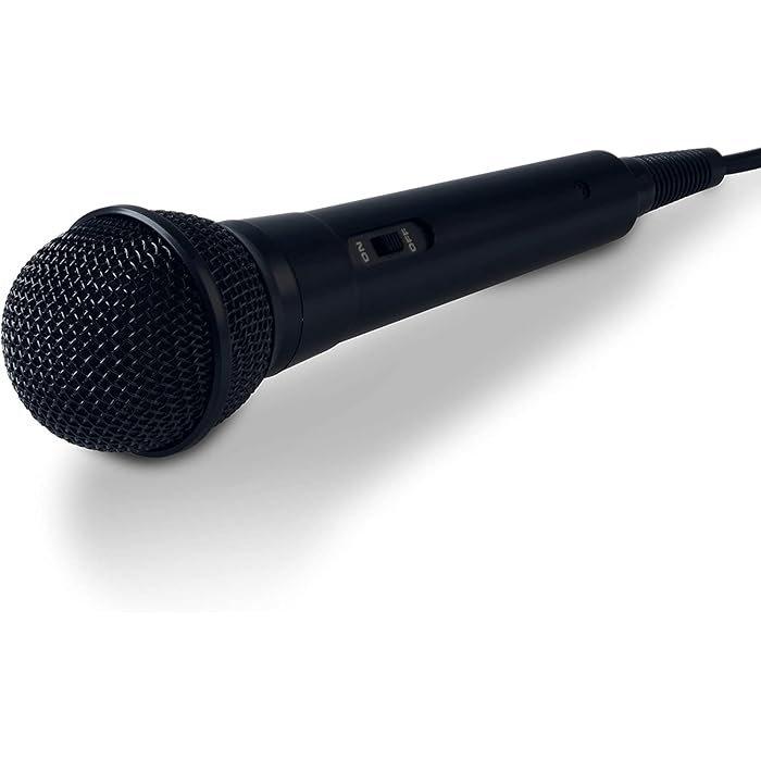 LG 4m Wired Karaoke Dynamic Microphone FOC UNIT Black - eXtra Bahrain