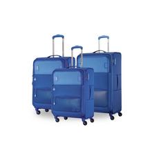 Buy American Tourister Majoris Set Of 3Pc Soft Luggage Trolley, Blue. in Saudi Arabia