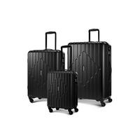 American Tourister Skytrac SP Set of 3Pc HS ABS Hard Luggage, Black.