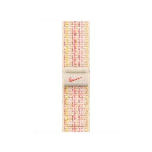 Apple Watch Nike Sport Band, 45MM, Starlight/Pink eXtra Oman