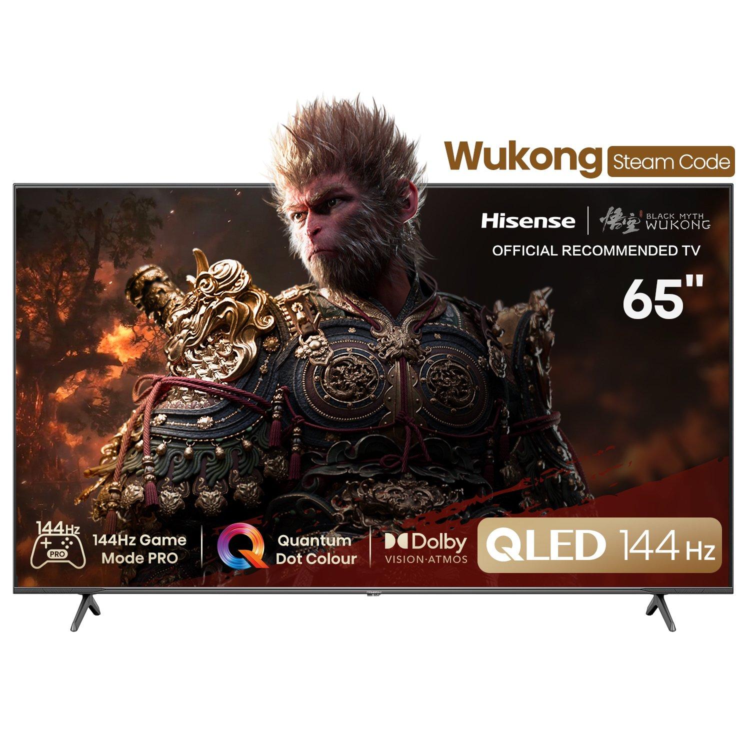 Buy Hisense, 65 inch,4K Smart ,UHD, QLED, 144Hz Game Mode in Saudi Arabia