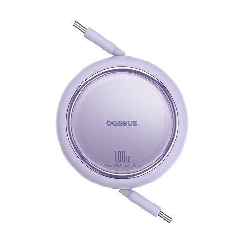 Baseus Mini Retractable Charging Cable Type-C to Type-C,1M, Nebula Purple