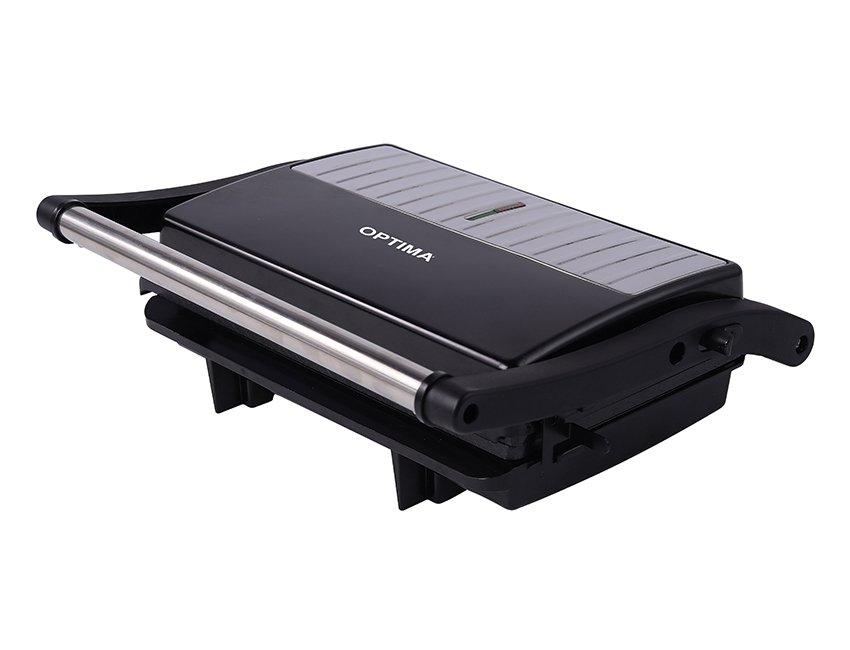 Optima Grill 2 Slice 1000W Non-Stick Grill Plates Black - eXtra Bahrain
