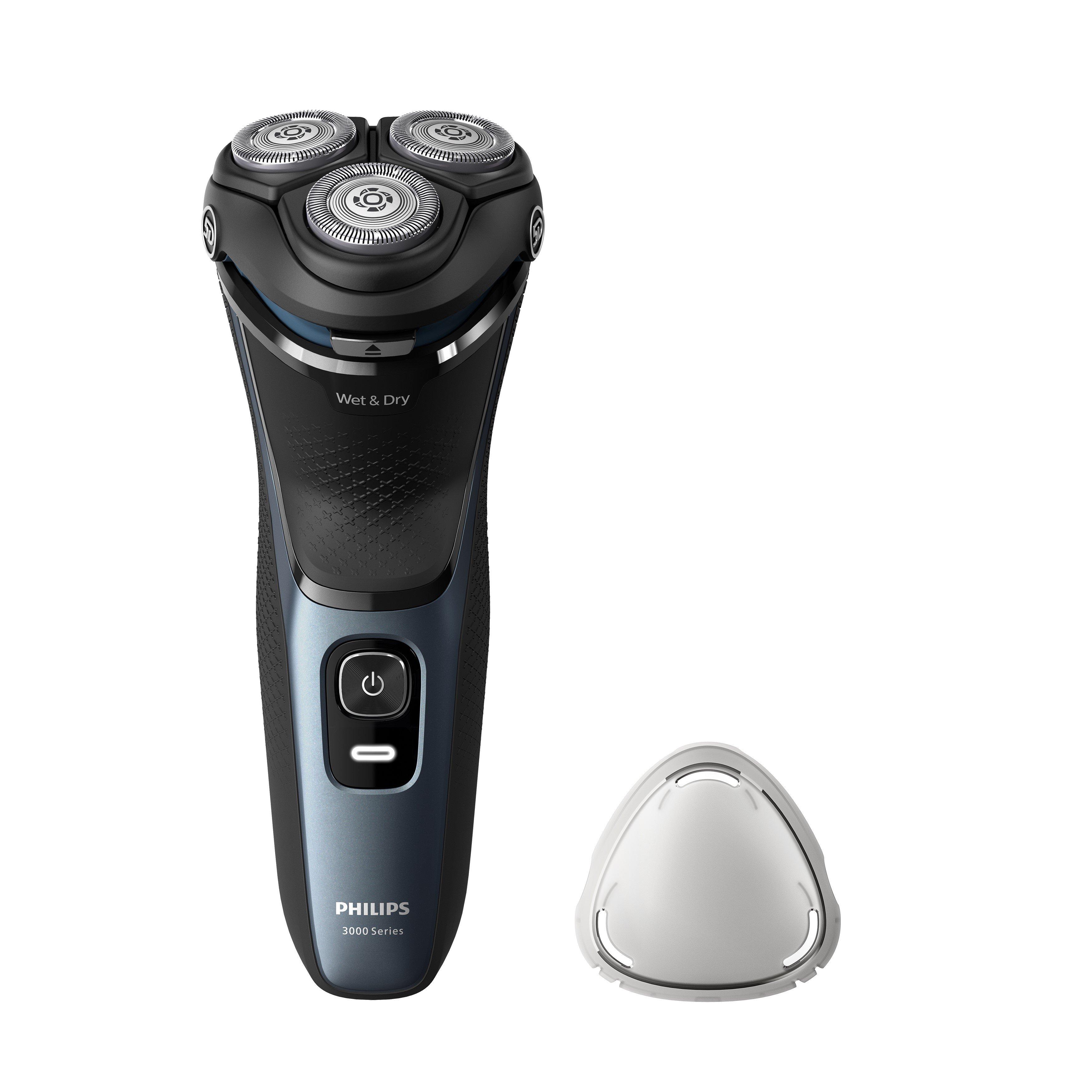 Philips Shaver 3000 Series, Power Cut Blade System, Wet&Dry, Deep Blue ...