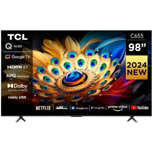 Buy TCL 98 Inch 4K UHD QLED Smart TV, Dolby Vision, Black in Saudi Arabia