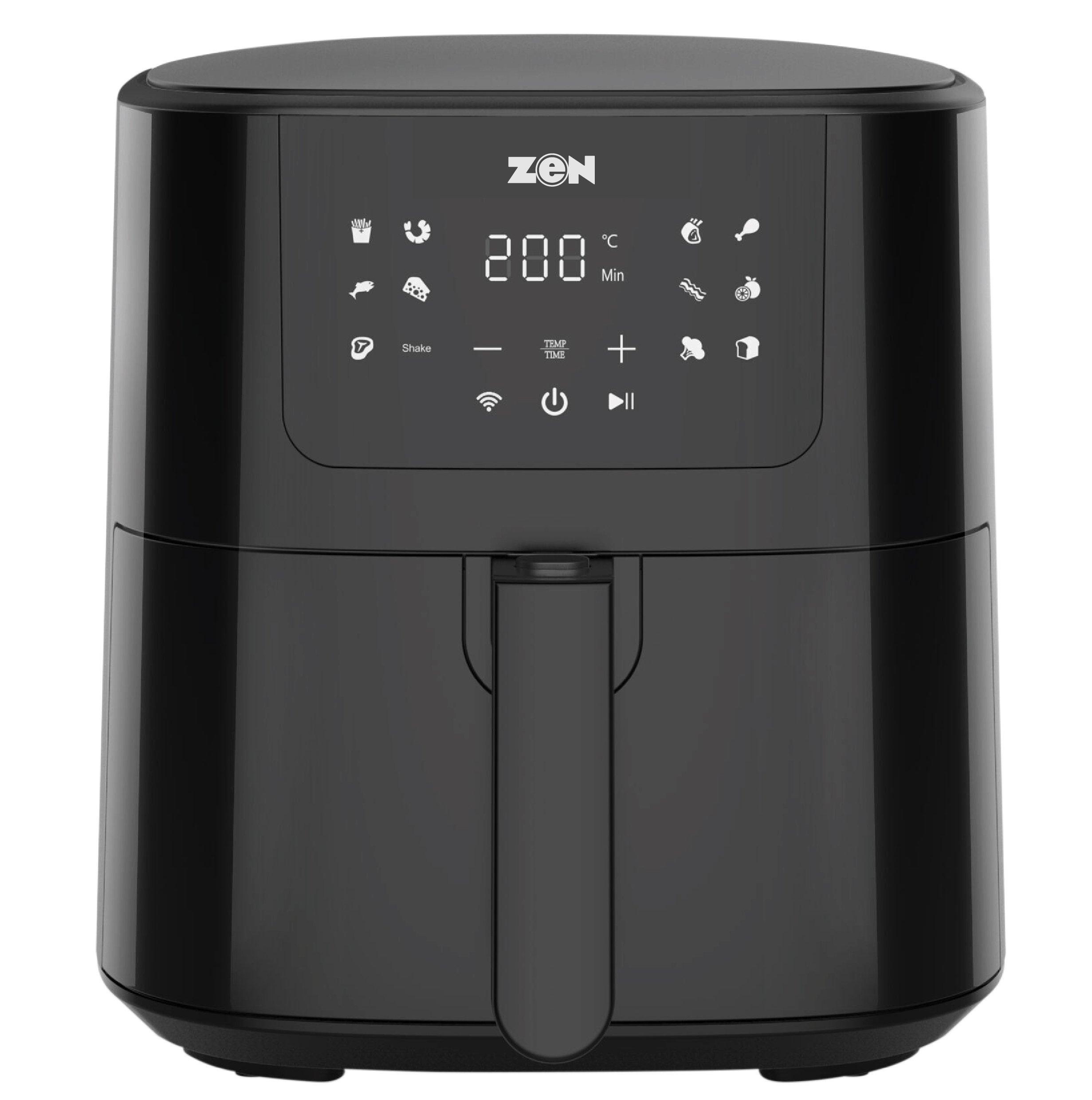 Zen Airfryer Non Stick Pot Digital 1500W 5L Black - eXtra Bahrain