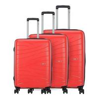 Skybags Luggage Hard Trolley 3Pcs Set 4 Wheel Red,