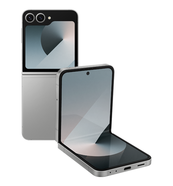 SAMSUNG Galaxy Z Flip 6, 5G, 256 GB, Silver Shadow - eXtra