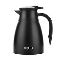 SHAHA, Stainless Steel Vacuum Flask, 1L, Black