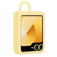SAMSUNG Galaxy Flip 6 Silicone Case with Ring, Yellow