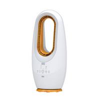Black+Decker 58CM 2In1 Electric Bladeless Fan with Remote 45W Wooden Brown/White