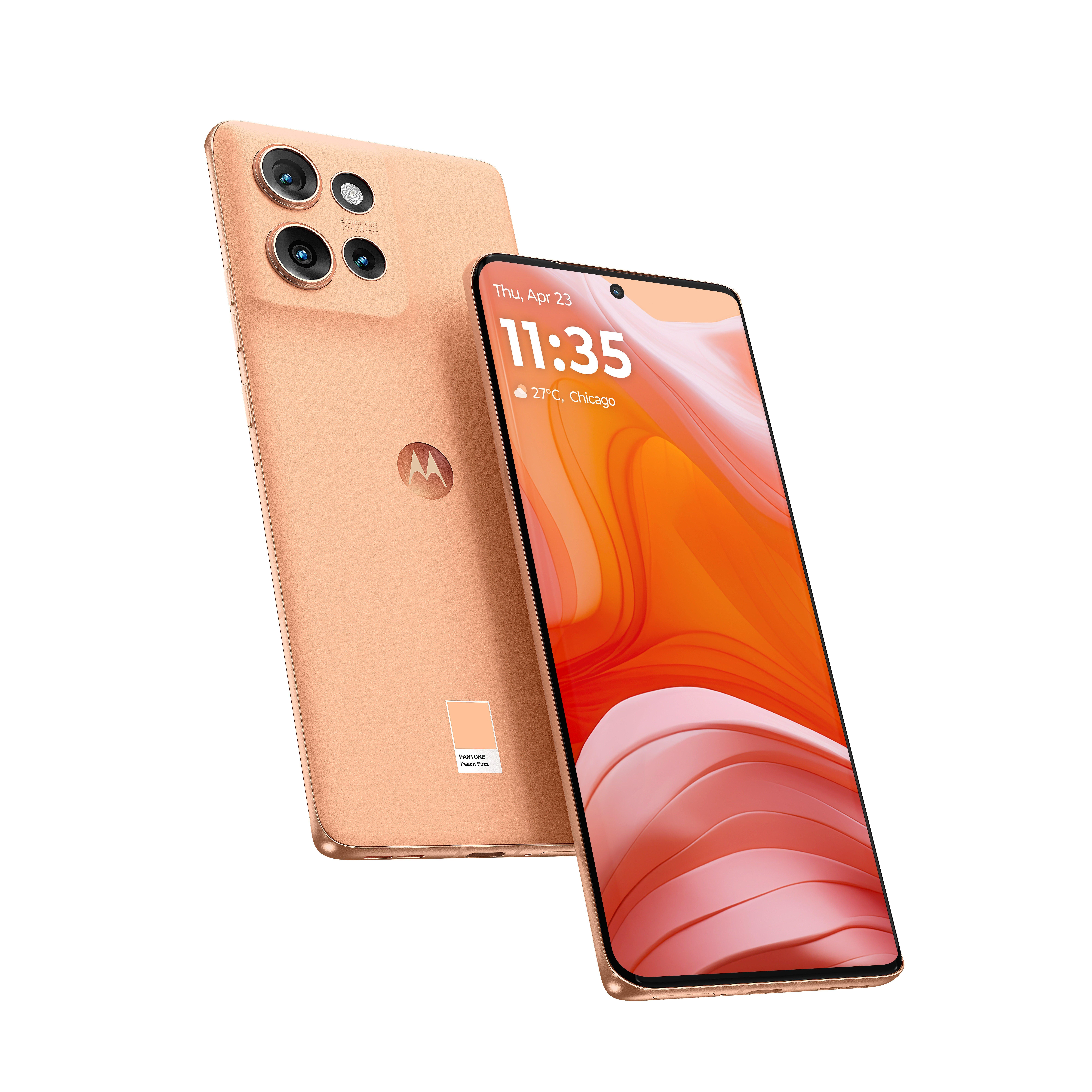 moto Moto Edge 50 512GB 12GB XT2407-1 Fuzz, Battery Size MAH: 5000mAh, Color: Peach Fuzz, Device Type: MOTOROLA EDGE 50 5G, Made In: China, Memory Internal: 512 GB, Network: 5G, Operating System: Android 14, Processor Core: Snapdragon 7 Gen 1, RAMSIZE: 12 GB, Rear Camera: 50MP + 10MP + 13MP, Screen Size Inch