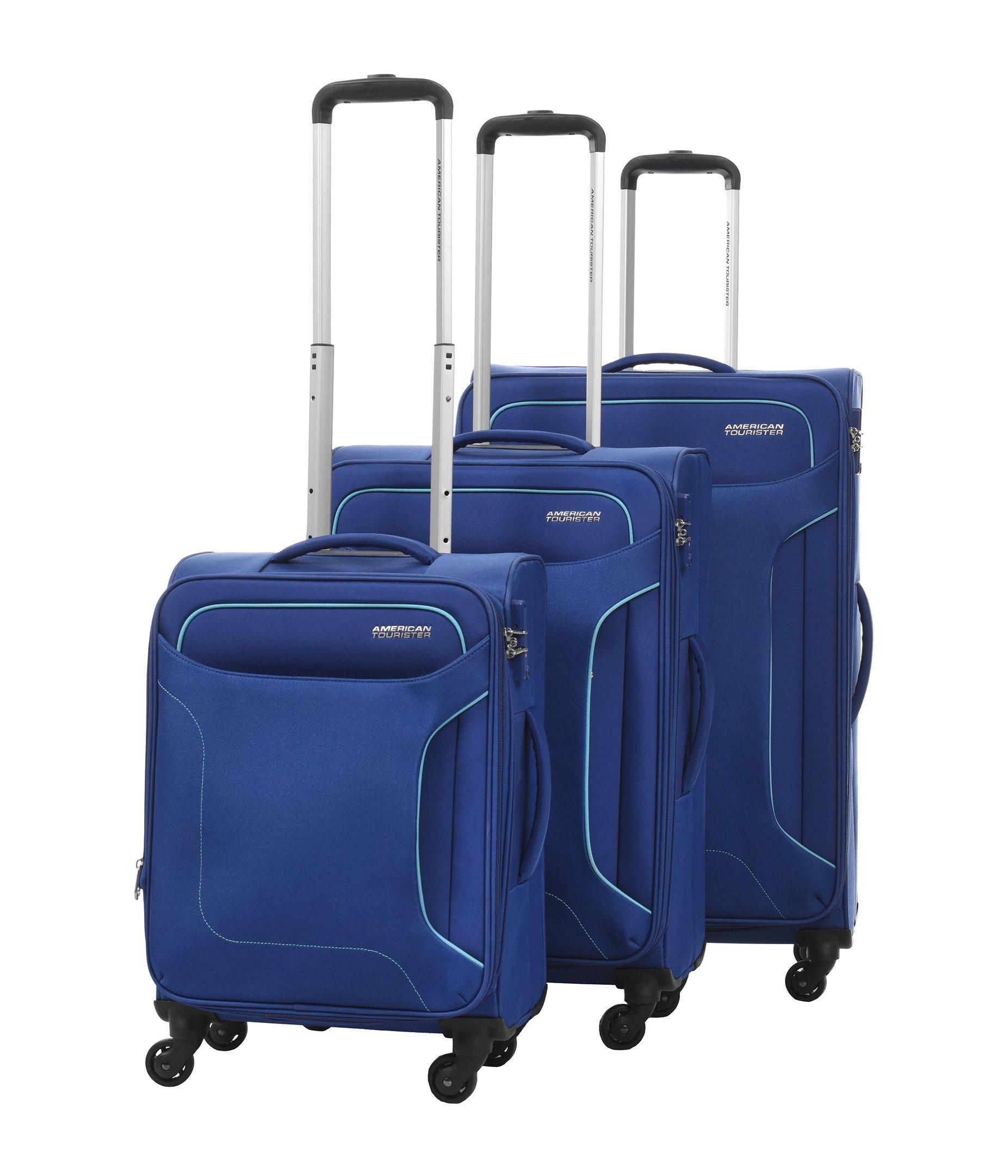 AMERICAN TOURISTER, Holiday 3PCS Luggage Set, Spinner Soft Trolley