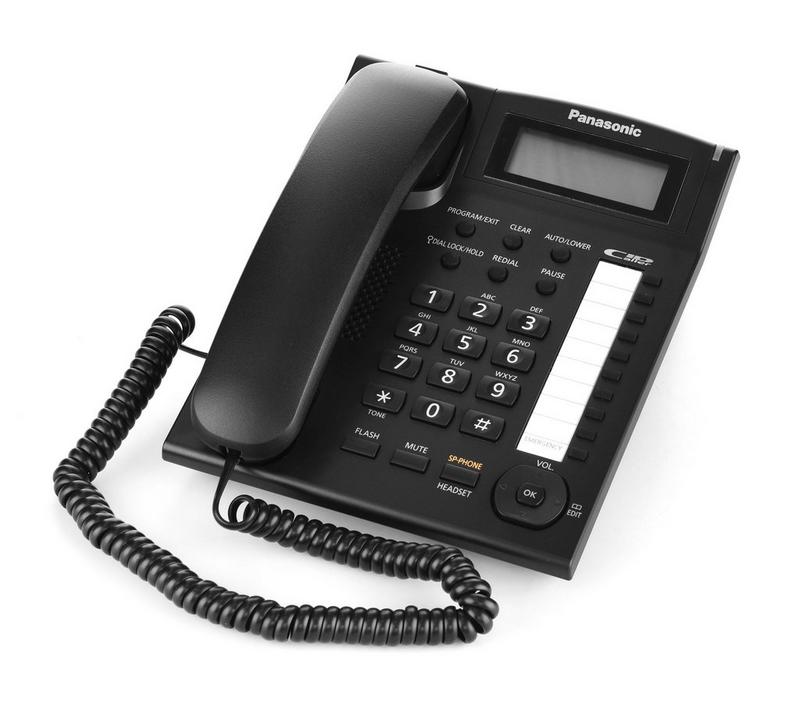 باناسونيك KX-TS880FXB هاتف سلكي، سود