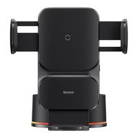 Baseus Wisdom Auto Alignment Car Mount Wireless Charger, 15W, Black