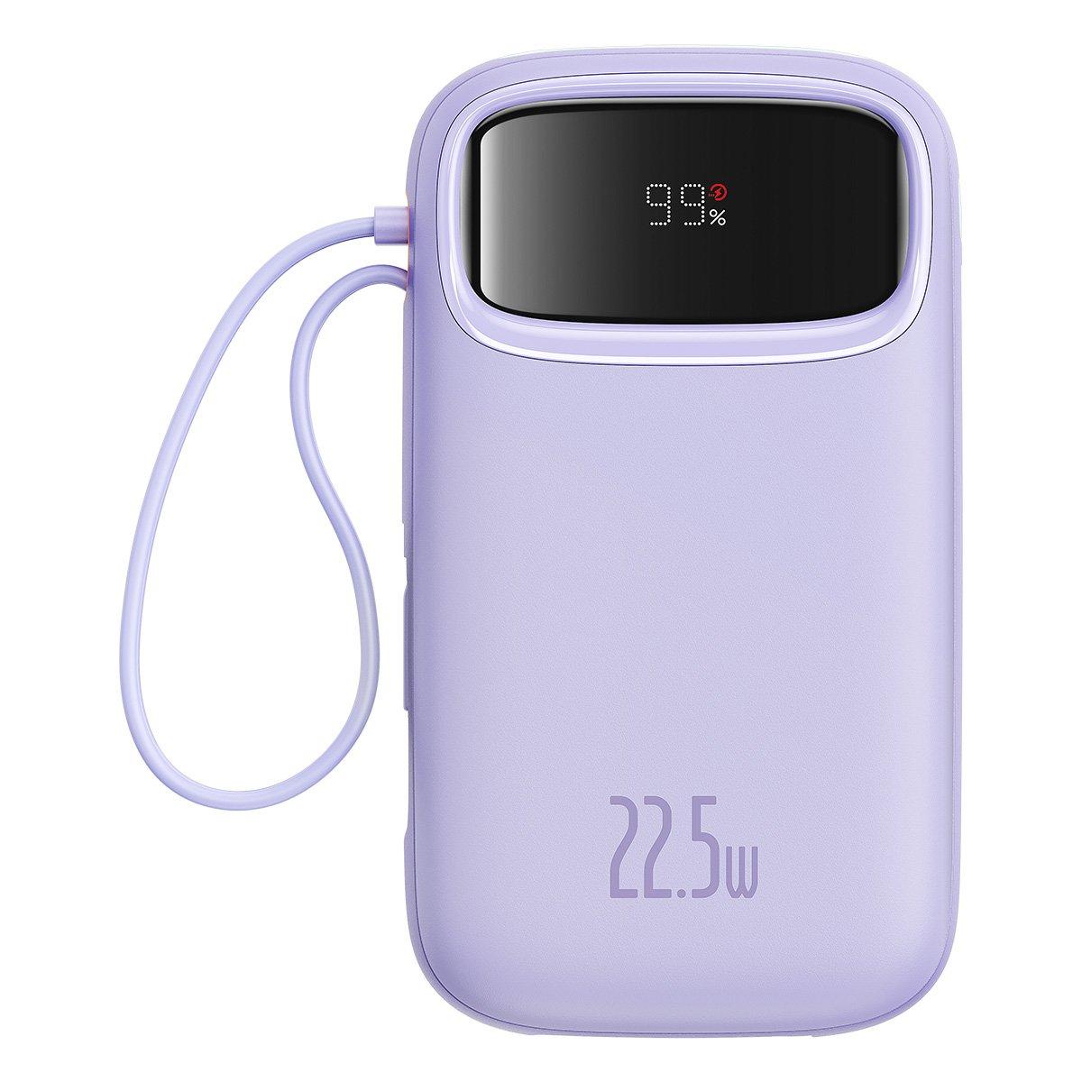 بيسيوس Baseus QPOW2 Fast Charge Power Bank dual-cable Digital Display 22.5W 20000mAh