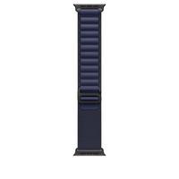 Apple 49MM Navy Alpine Loop, Large, Natural Titanium Finish