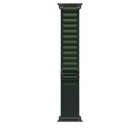 Apple 49MM Dark Green Alpine Loop, Large, Natural Titanium Finish