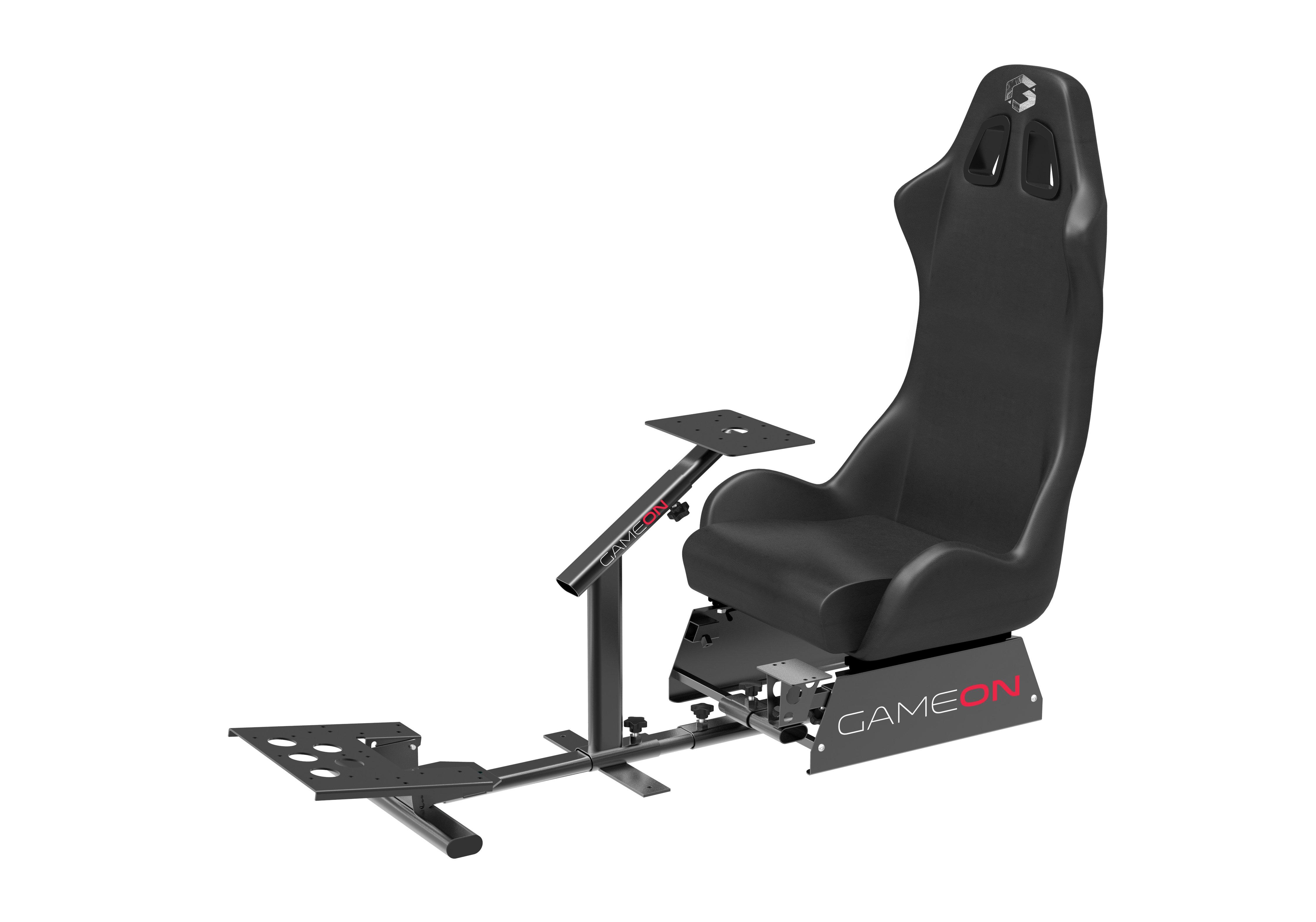 GAMEON, Racing Simulator, Gaming Chair, Black - eXtra