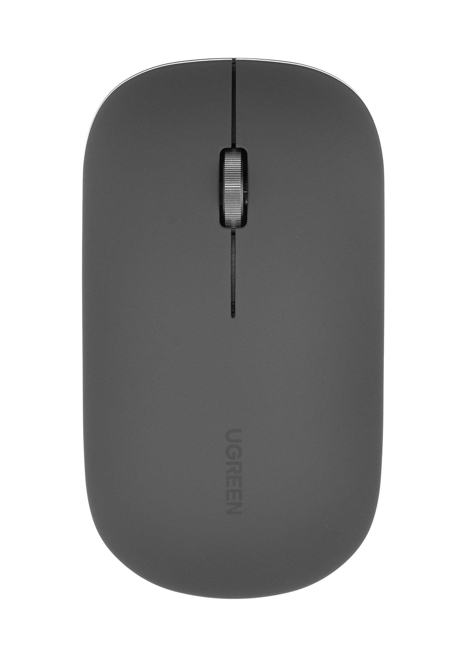 UGREEN Silent Wireless Mouse, 2.4 GHz Adapter, Bluetooth, Ultrafast ...