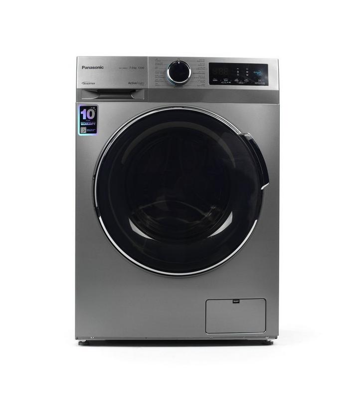 Panasonic Front Load Washing Machine, 7kg, Inverter, Hygiene Care, Silver