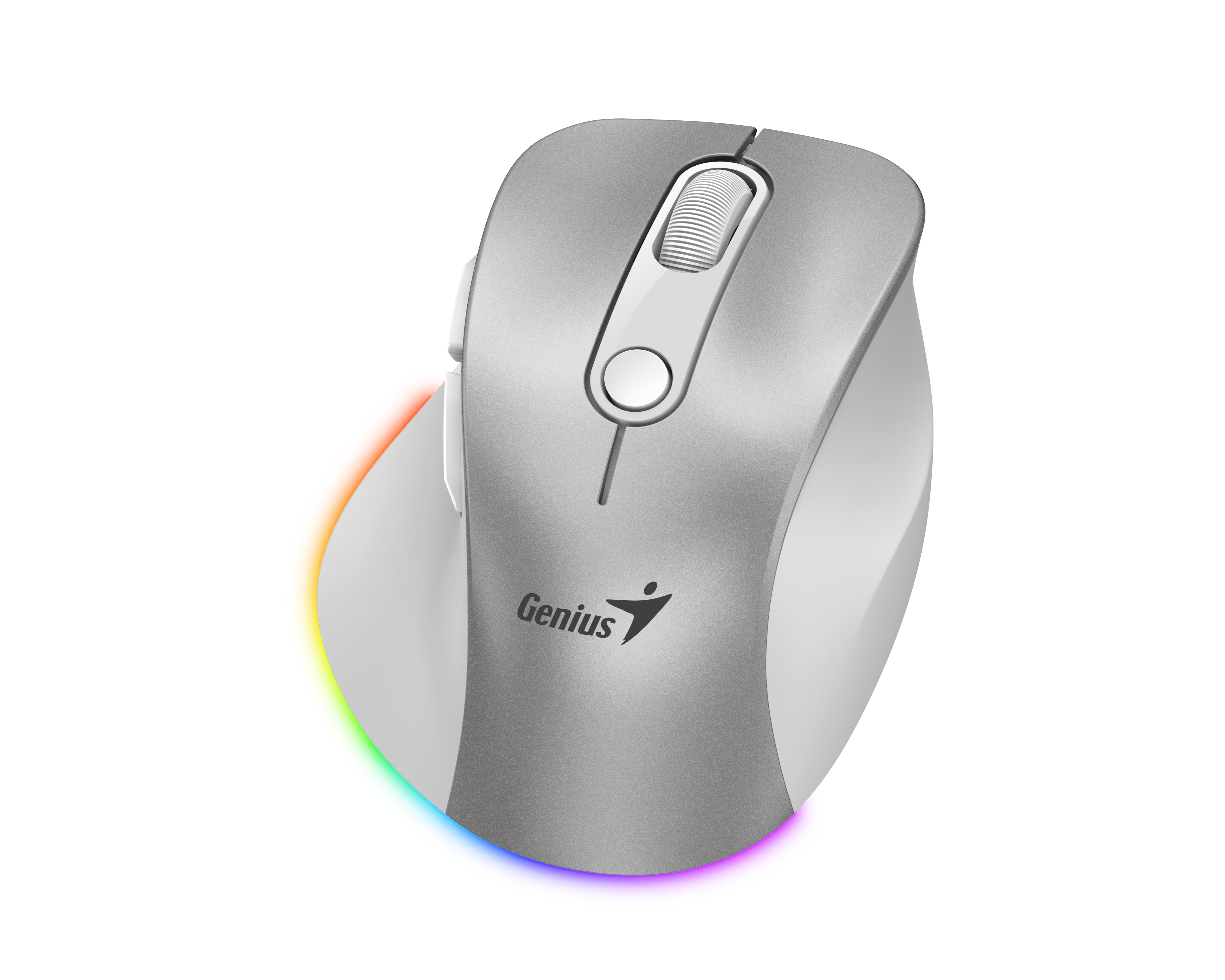 Genius ERGO PRO Wireless Bluetooth Mini-PC Mouse Silver - eXtra Bahrain