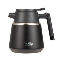 SHAHA, Stainless Steel Vacuum Flask With Filter, 1.3L, Black