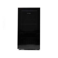 Platinum Beverage Cooler, 92 Ltrs, Mini Fridge, Glass Door, 4 Shelves, Color Black