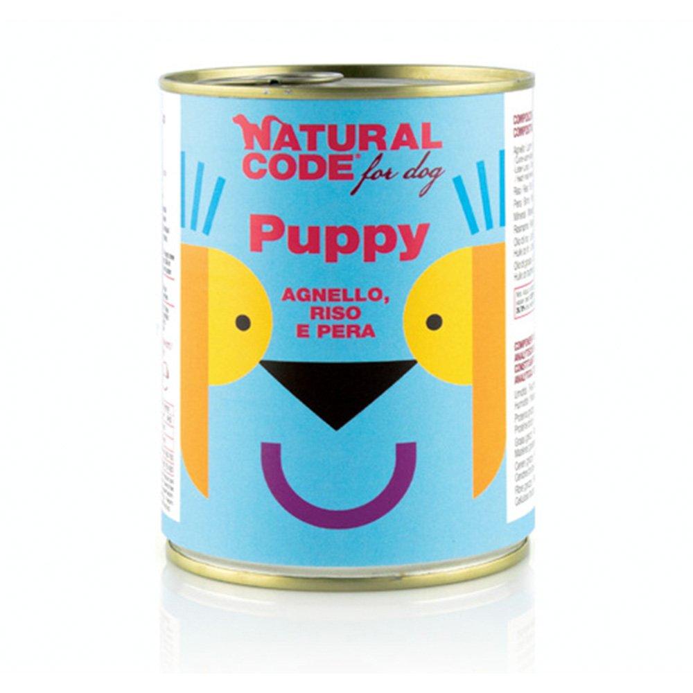 Natural Code, Puppy Lamb Rice and Pear Canned Dog Food , 400 g - eXtra