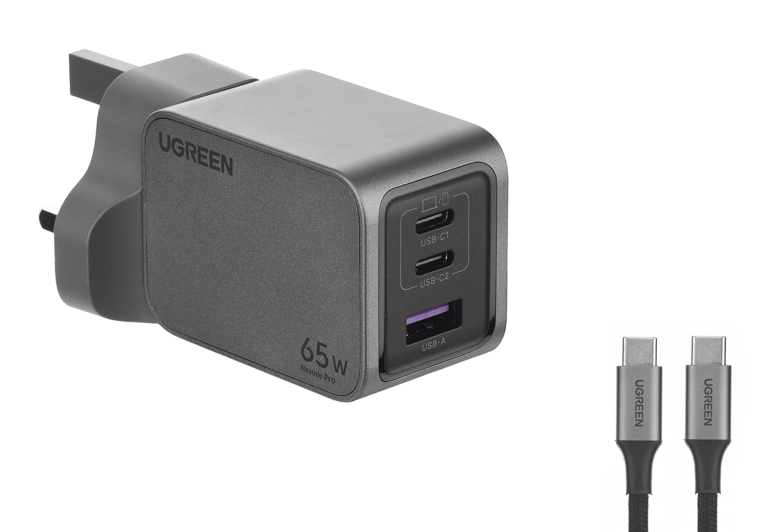 يوغرين Ugreen Nexode Charger space gray wall charger