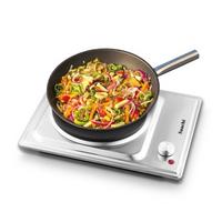 Saachi Single Hot Plate, 1000 W, Manual Control, Auto Shut Off, Stainless Steel
