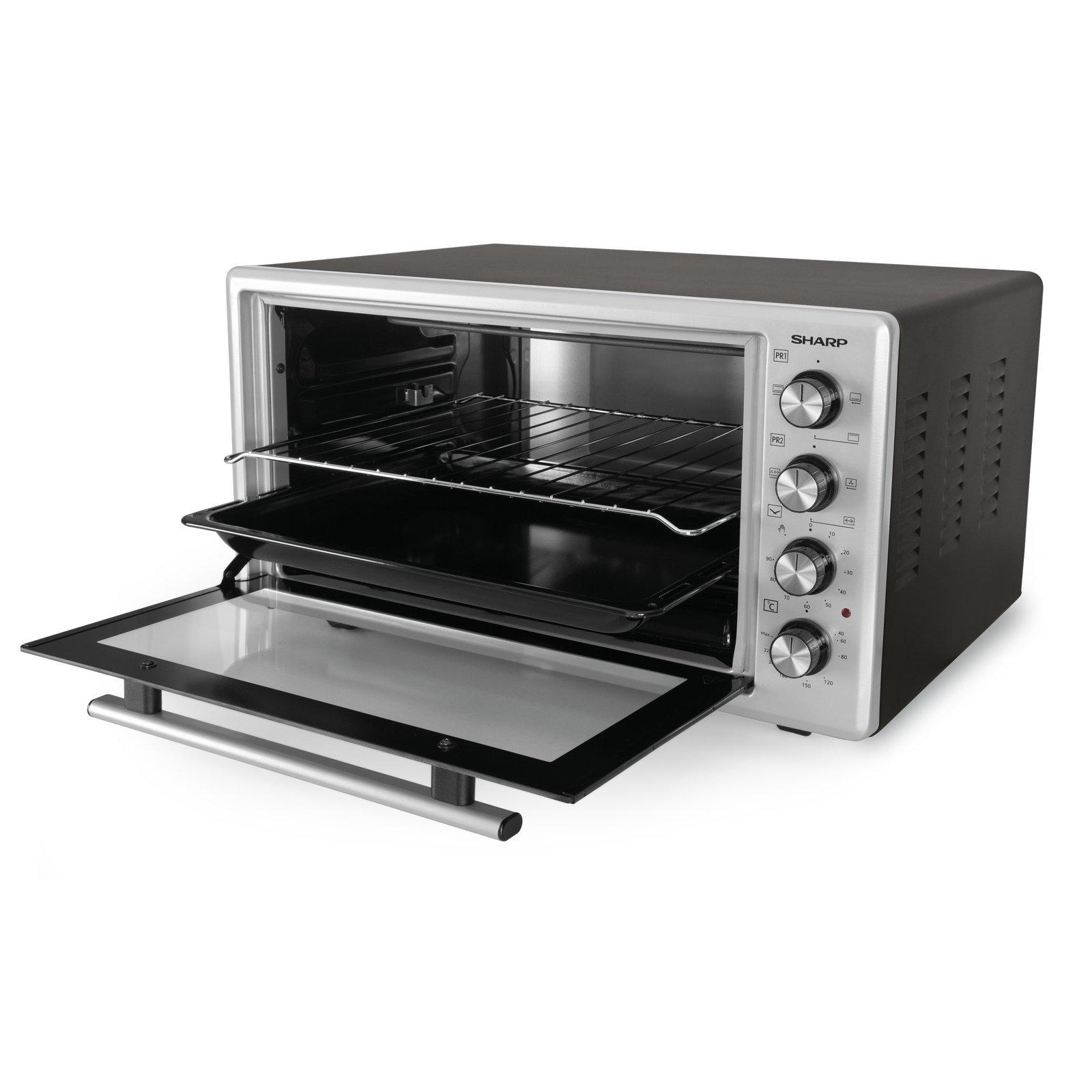 Sharp 45 L Electric Oven, 1400 W, 90 Minutes Timer, Silver - eXtra Oman