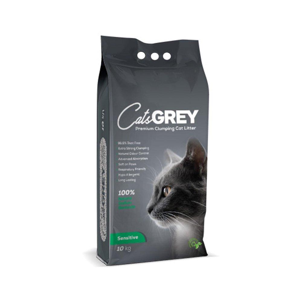 CatsGrey Premium Clumping Sensitive Cat Litter , 10 Kg eXtra