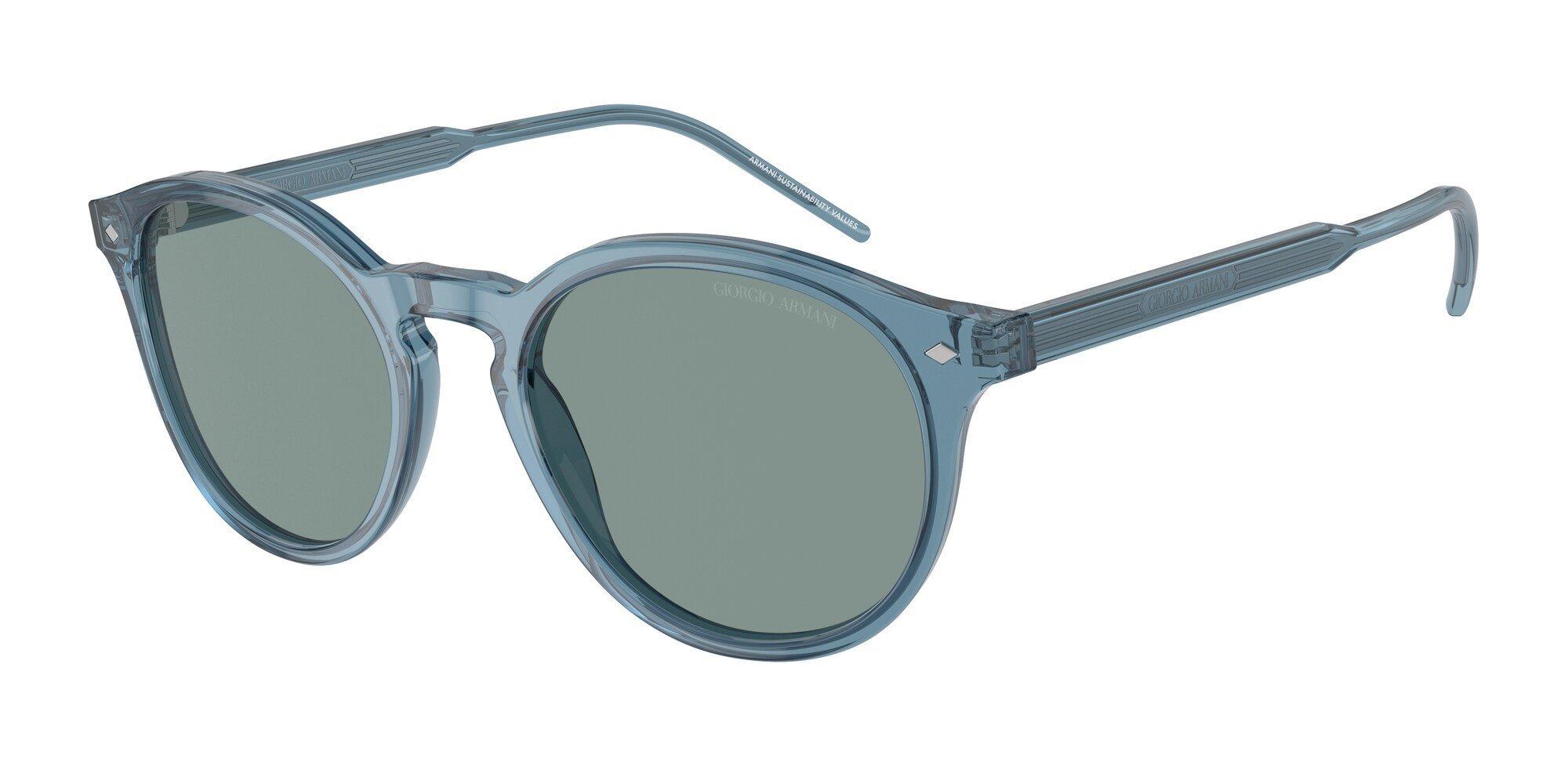 Giorgio Armani Sunglasses Acetate Man Trasparent Blue eXtra