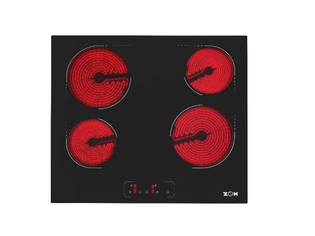 Zen 60cm Built-In Electric Vitro Ceramic Glass Hob 6000W Black - eXtra ...