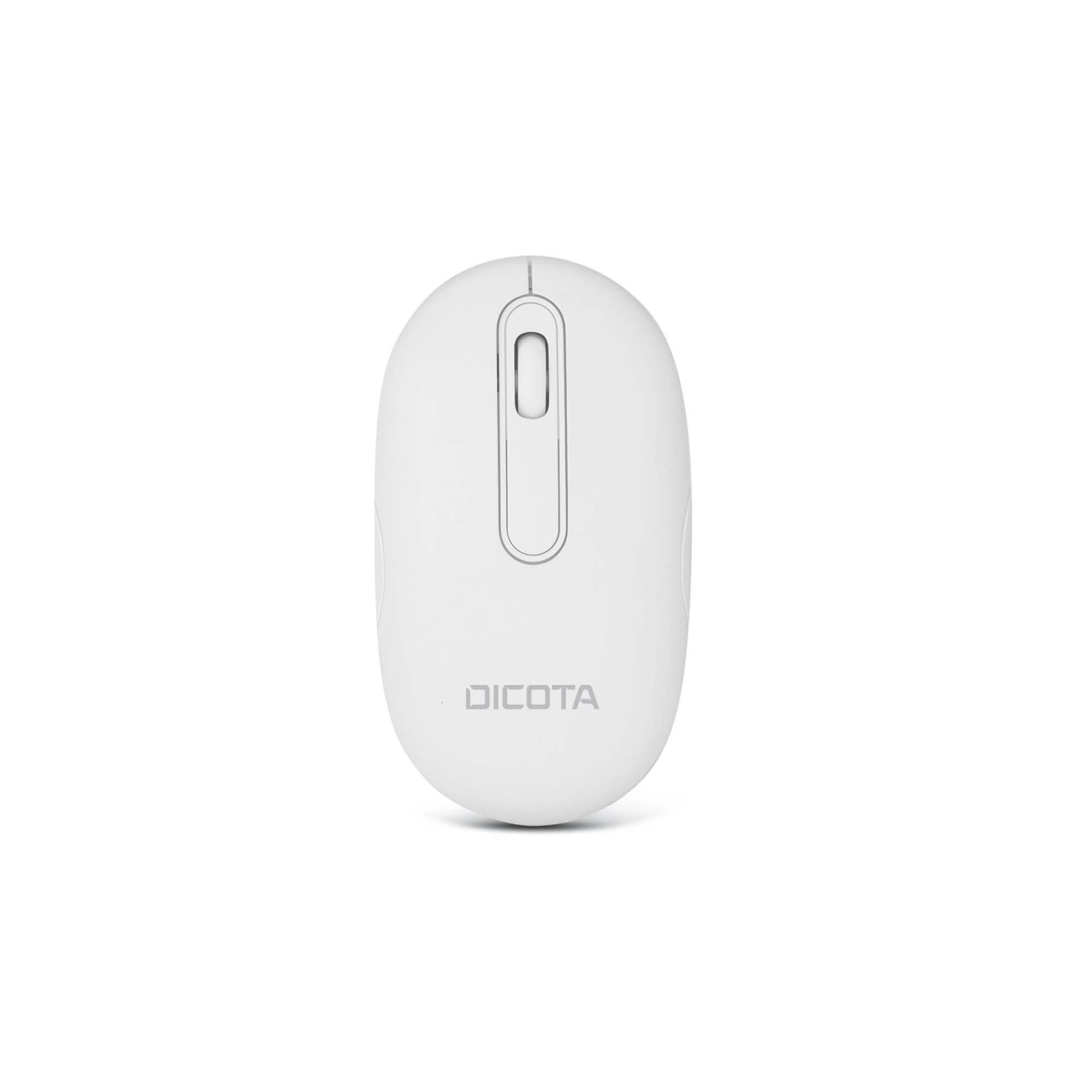 Dicota DESKTOP Wireless Rechargeable Optical PC Mouse 2.4GHz 1600dpi White