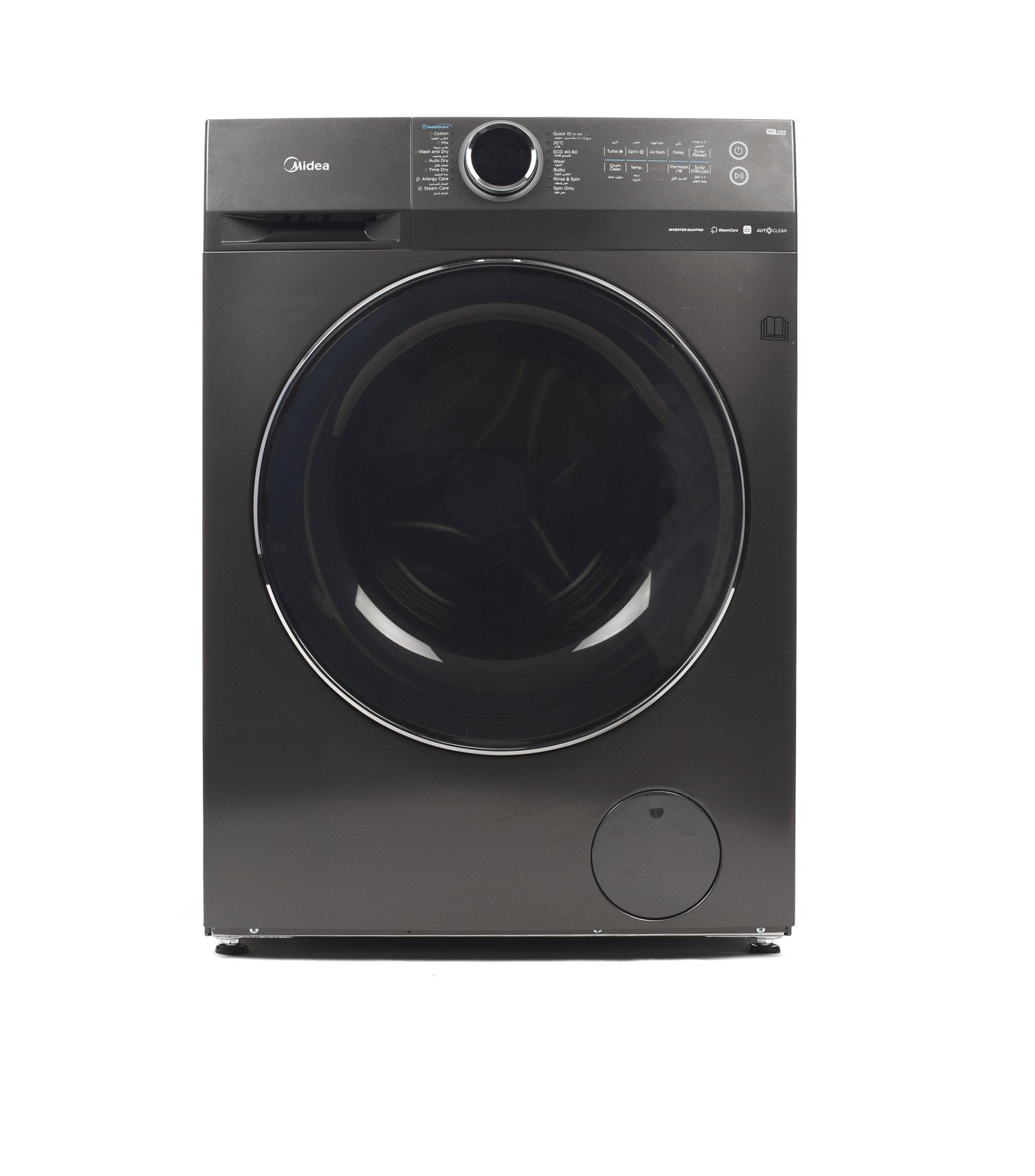 Midea Frontload Washer Dryer 12kg 8kg Inverter WIFI Steam 1400 rpm Titanium Color eXtra