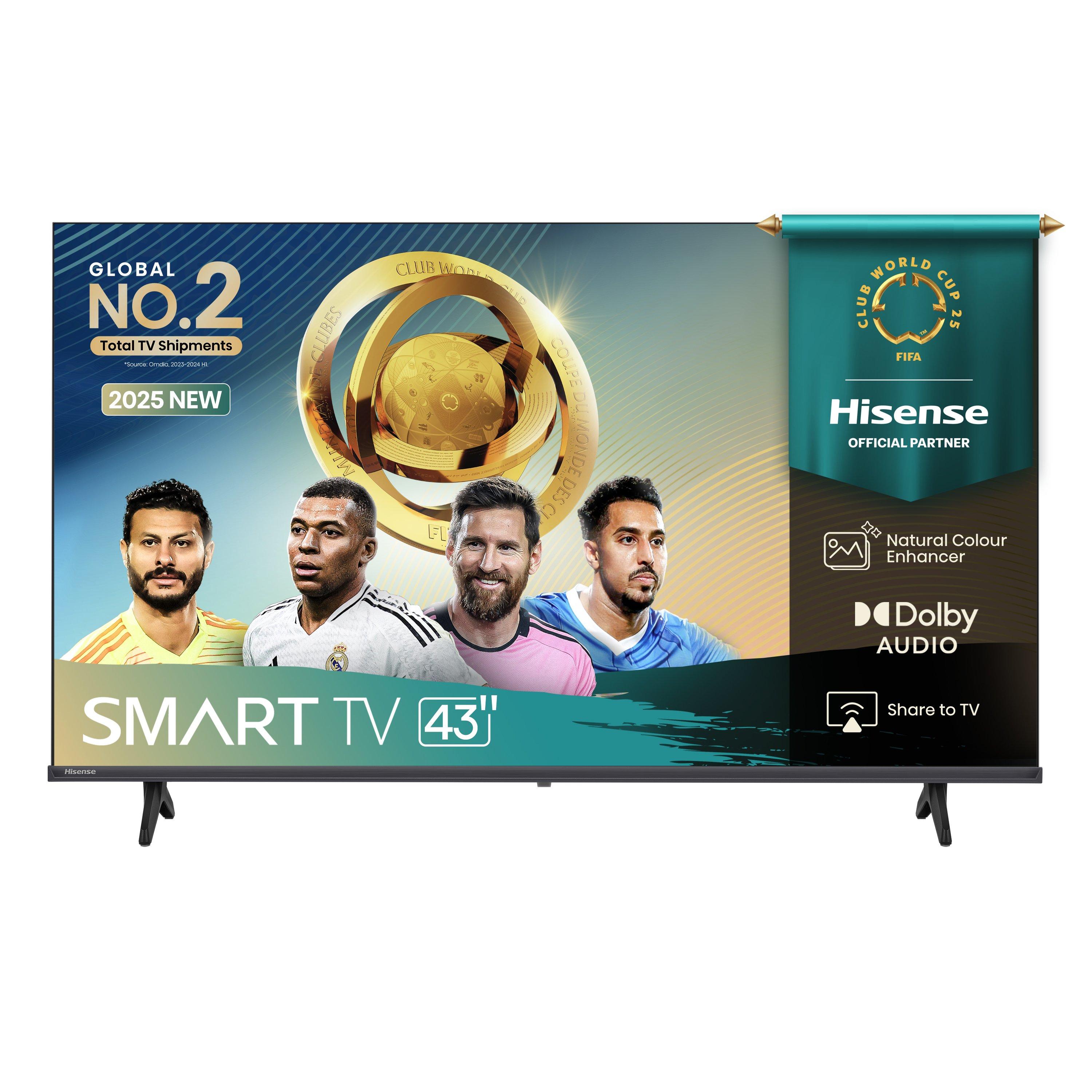Hisense, 43 inch, 2K FHD, Smart TV, HDMI 2, USB 2 - eXtra Hisense, 43 inch, 2K FHD, Smart TV, HDMI 2, USB 2 - eXtra