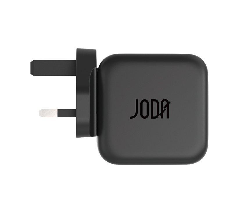joda Joda usb-c 2-port Gan Wall Charger black 50w WC005ABUK1, Color: Black, Made In: China, Type: Wall Type, Made in: China, Item Has Expiration: No