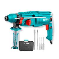 TOTAL 800W Rotary Hammer Drill 26mm, With Drill Bits & Chisels