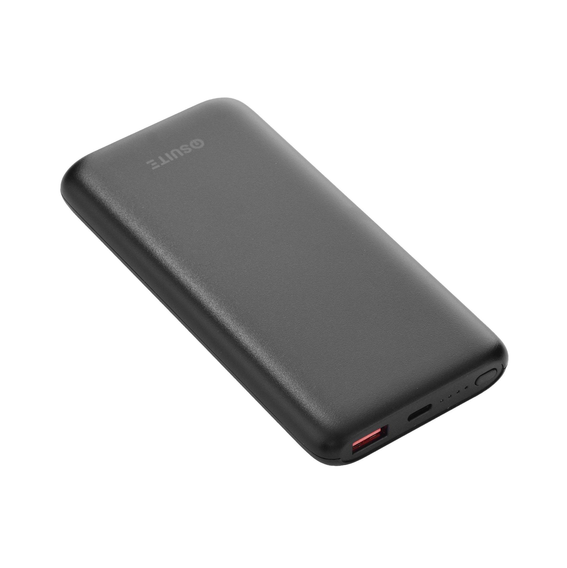 iOsuite Slim Power Bank 10,000 mAh , PD 20W, Black - eXtra