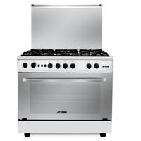 Aftron, Gas Cooker,  90x60 cm, 5 Burners,Silver