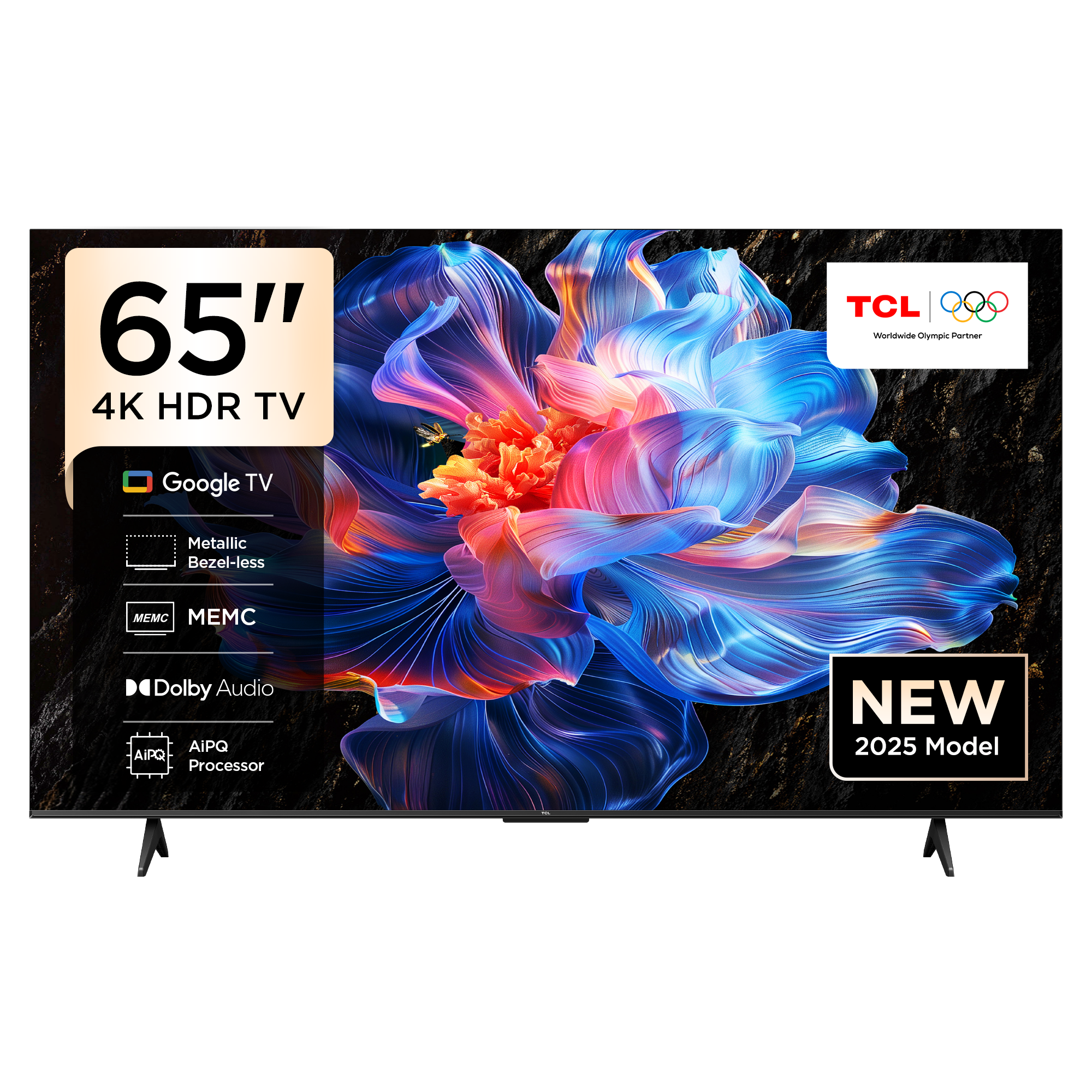 تي سي ال، تلفزيون 65 بوصة،اتش دي ار، ذكي، 60 هرتز