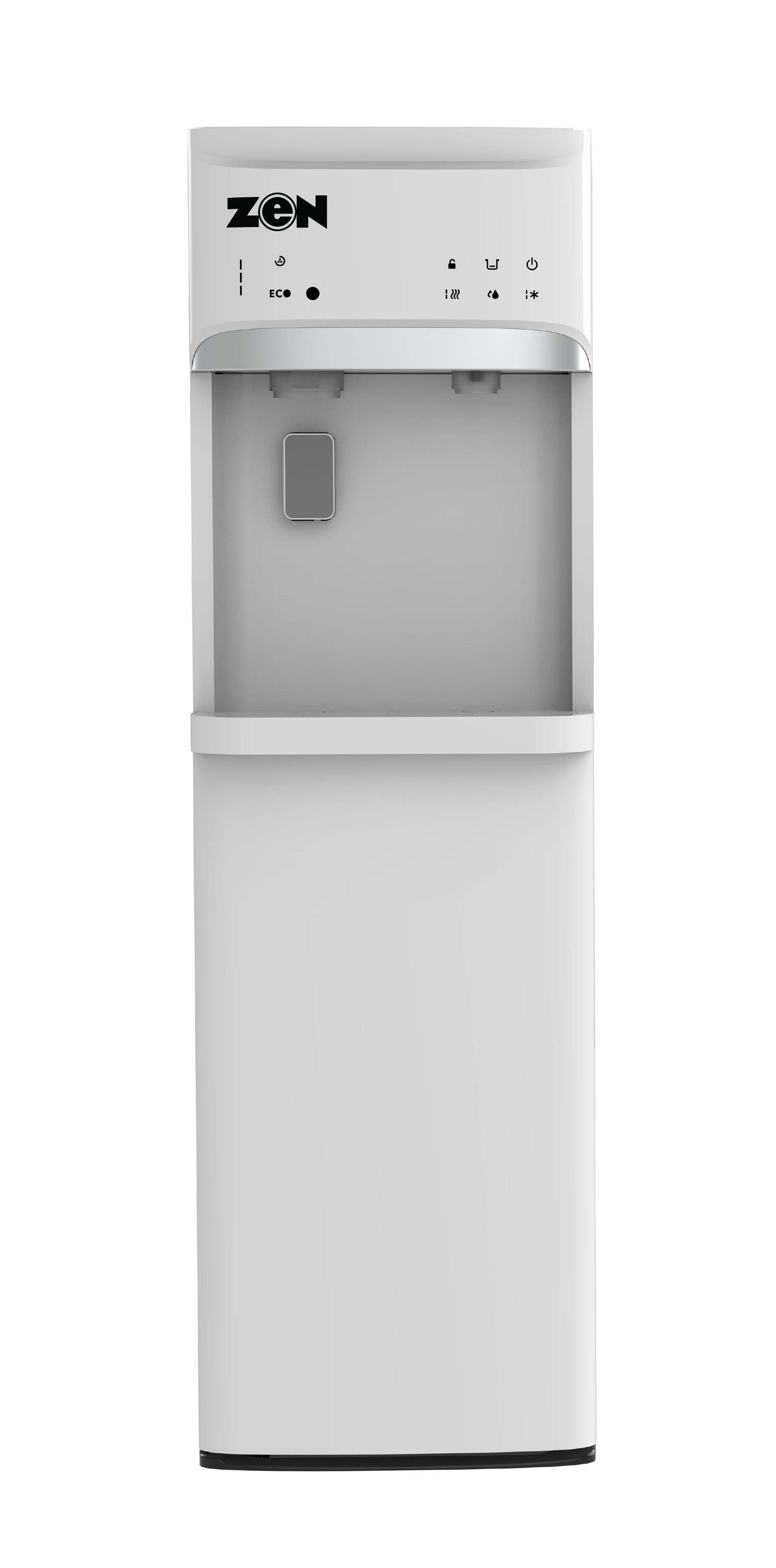 ZEN, Bottom Loading Water Dispenser with Ice Maker, White - eXtra Bahrain